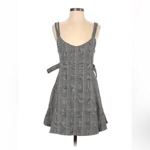 CR fit and flare plaid mall goth jumper dress, size small